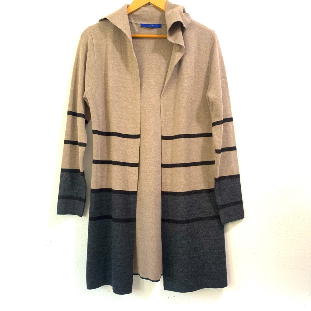 Apartment 9 Open Front Long Sleeved Sweater Duster Size Small